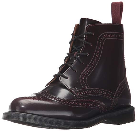 Dr. Martens Women's Delphine Red Arcadia Ankle Boot