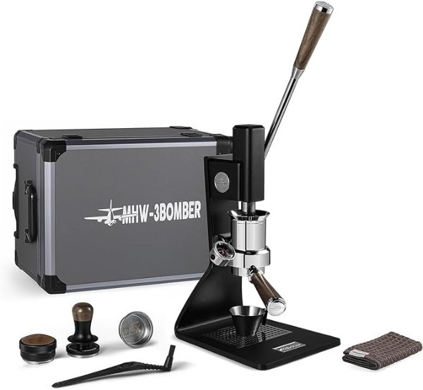 -3BOMBER Manual lever Espresso Maker Sonic S7 with Espresso Accessories CM801