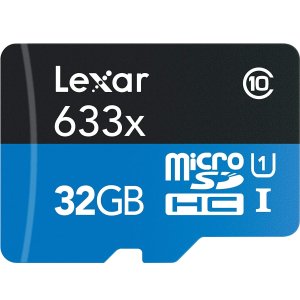 Lexar High-Performance 633X 32GB microSD 存储卡