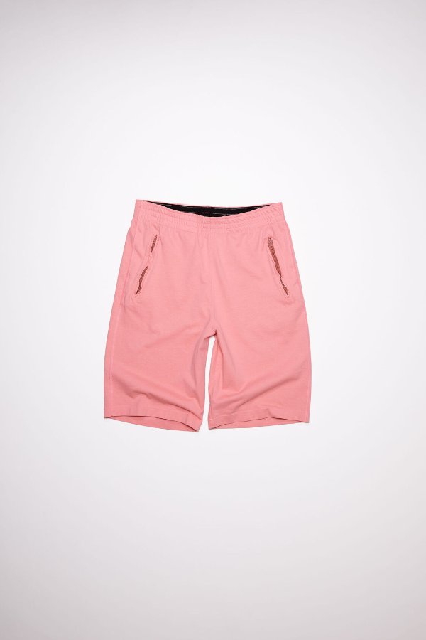 Cotton sweat shorts - Pink