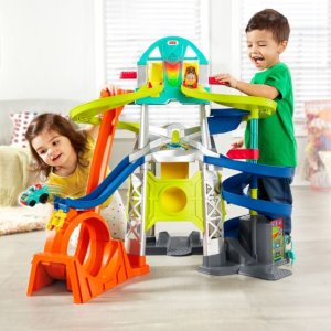 提前享：Fisher-Price 儿童3D立体赛车轨道+2辆赛车套装