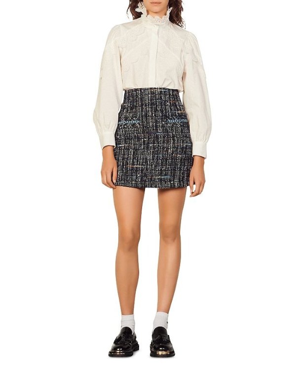Marieta Short Tweed Skirt