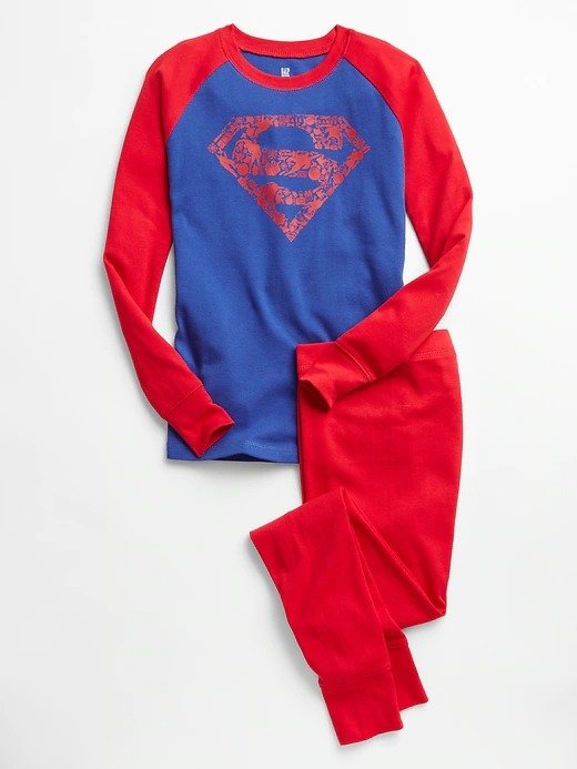 DC™ Superman 大童纯有机棉睡衣套装