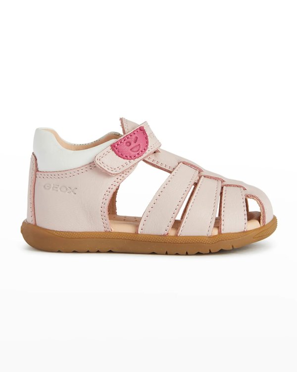 Girl's Macchia Caged Flat Sandals, Babys
