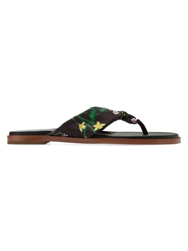 Fiona Floral Thong Sandals