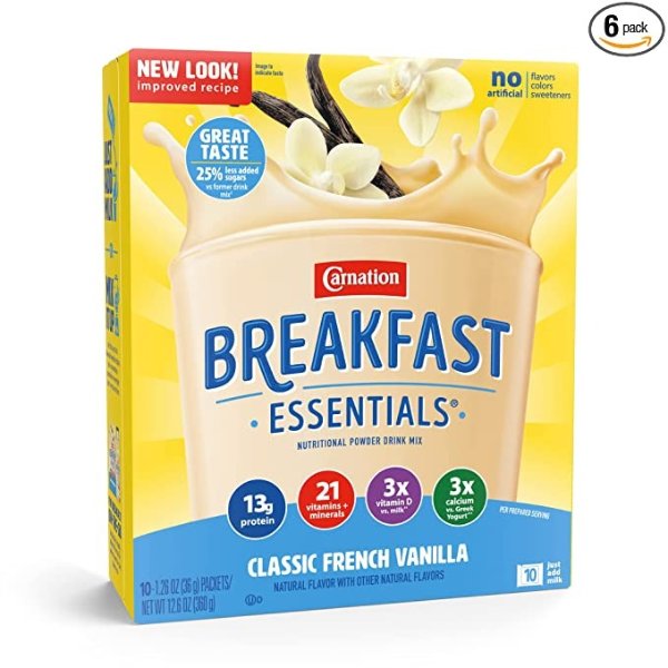 经典法式香草口味早餐奶粉 共60包