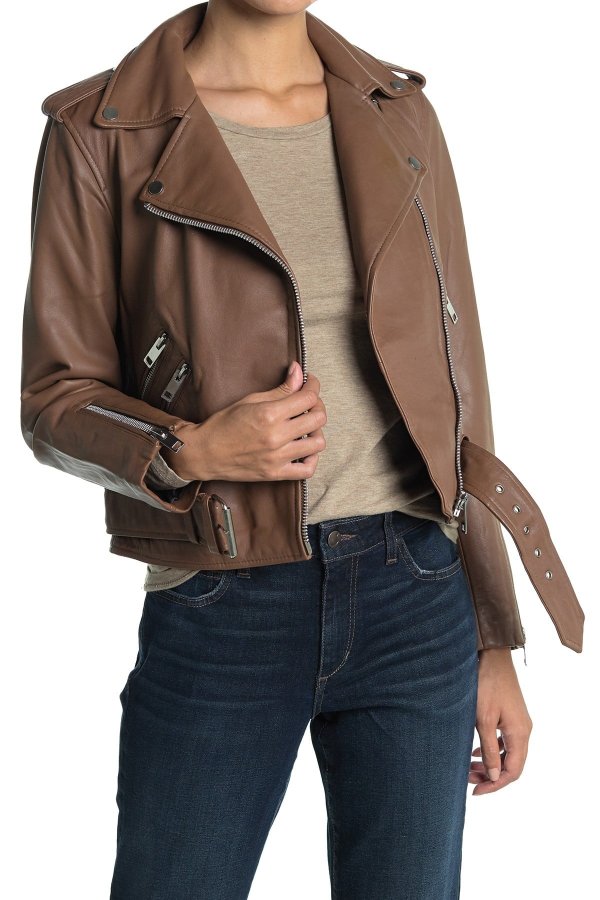 Allison Leather Moto Jacket
