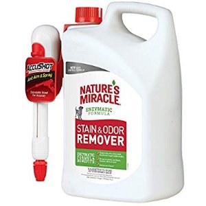 Nature’s Miracle Stain and Odor Remover for Dogs, Enzymatic Formula Dog Stain & Odor Remover @ Amazon