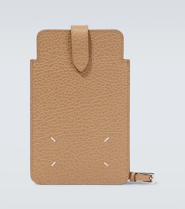 Leather phone pouch
