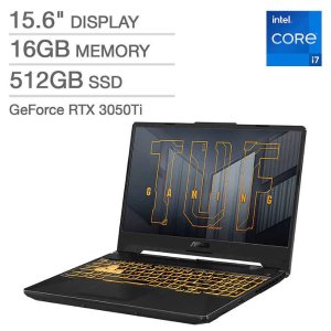 ASUS TUF F15 Laptop (i7-11800H, 3050Ti, 16GB, 512GB)