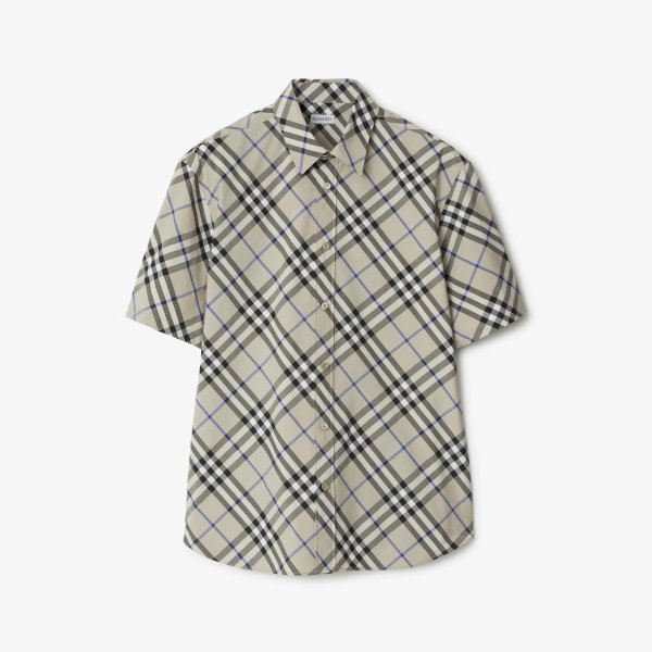 Nova Check-Jacquard Short Sleeved Shirt – Cettire