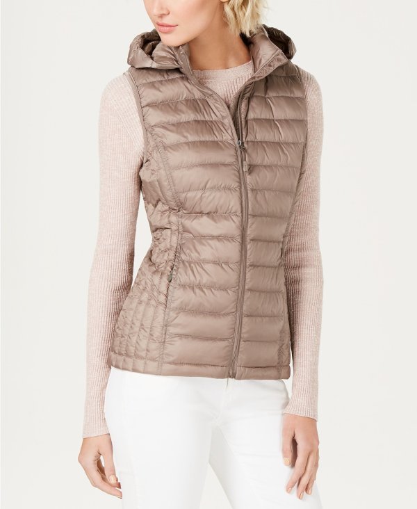 Hooded Packable Down Puffer Vest