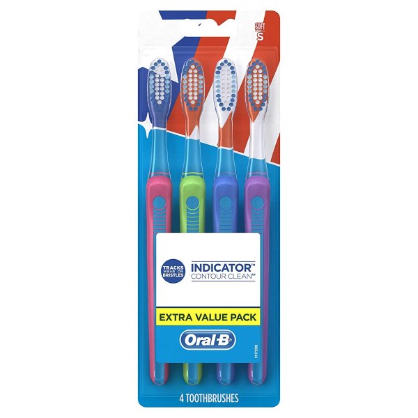 Oral-B 清洁牙刷 4只