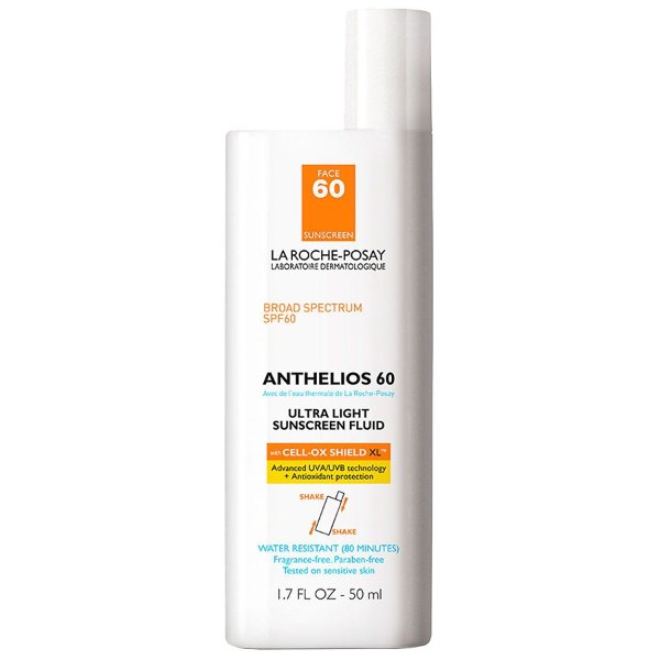 Anthelios Ultra Light Face Sunscreen Fluid SPF 60 with Cell Ox Shield XL