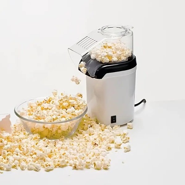 Popcorn Maker Machine Automatic Small Heating Corn Puffer Machine Grain Popping Machine Not Oils Required Can Make The Big Fluffy Fresh Popcorn Pm 1200 | Free Shipping For New Users | Temu