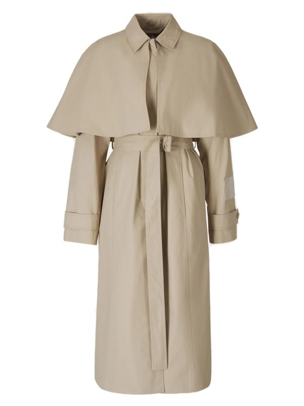 Belted Cape Trench Coat