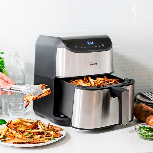Pro Series - 6-qt. Digital Air Fryer with Stainless Finish