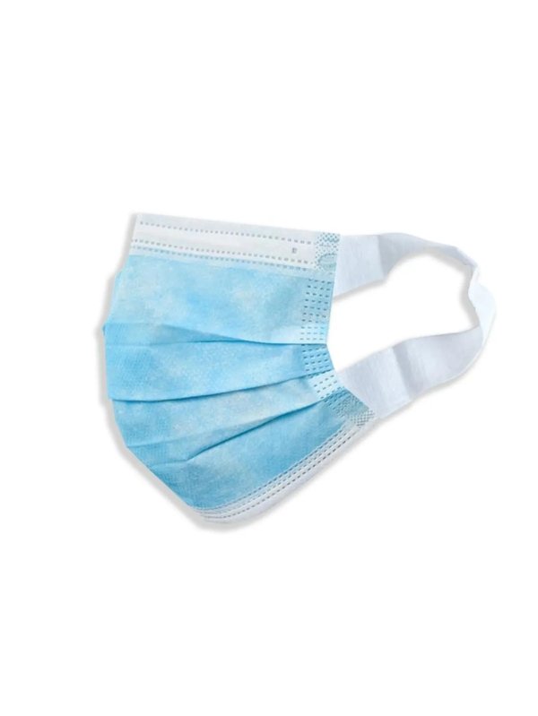 3-Ply Pleated Disposable Face Mask, Adult, One Size, Box of 50 Item # 8031460