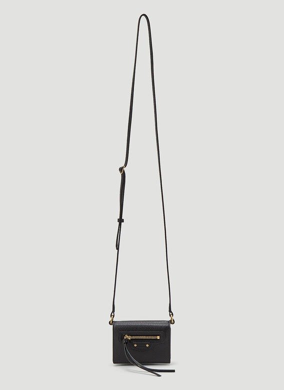 Neo Classic Mini Wallet Shoulder Bag in Black