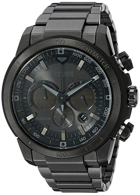Men's Eco-Drive Chronograph Stainless Steel Watch with Date, CA4184-81E