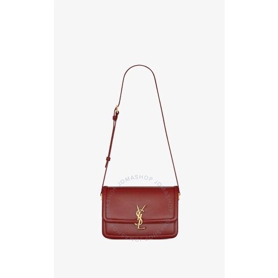 Ladies Solferino Red Leather Shoulder Bag
