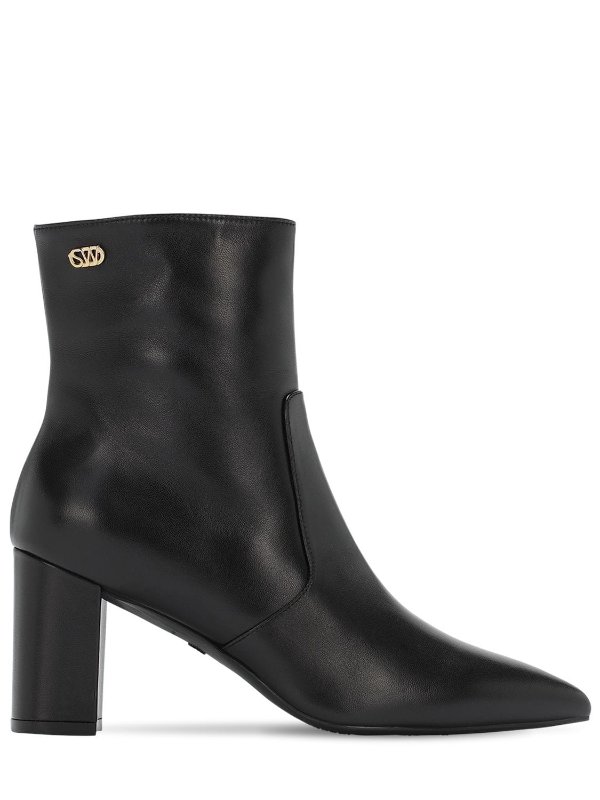 75MM LINARIA LEATHER ANKLE BOOTS
