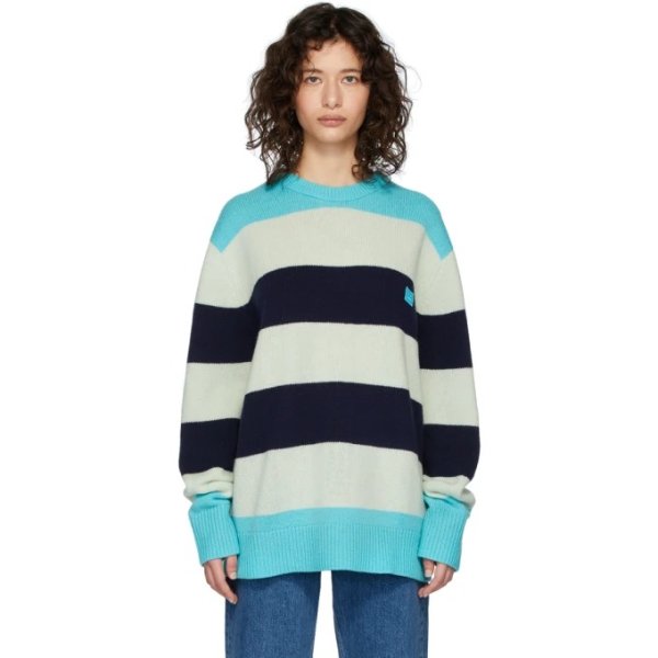 Multicolor Oversized Striped Sweater