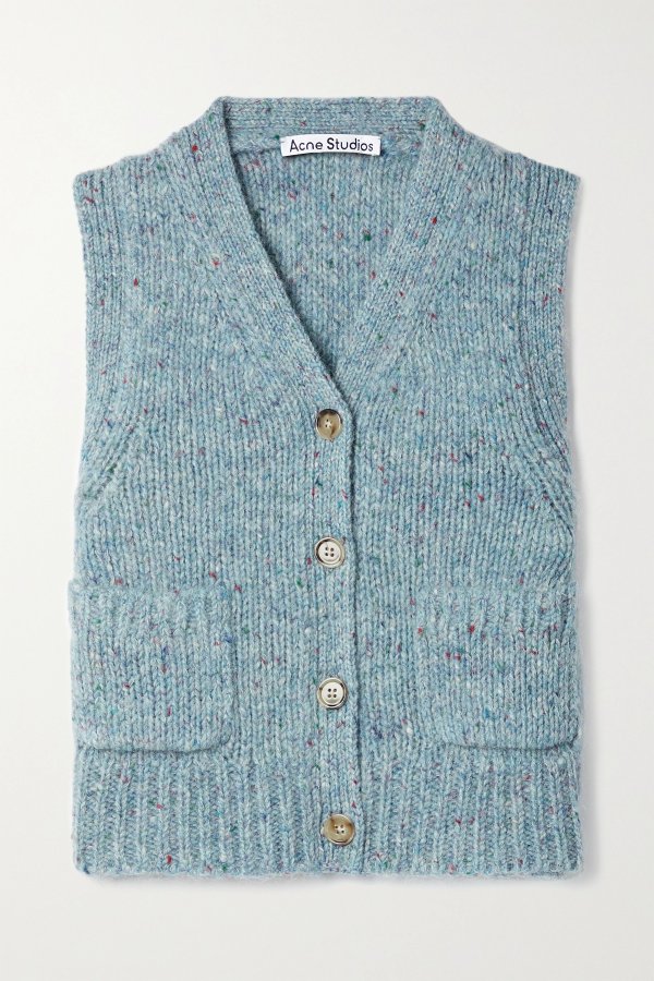 Wool-blend vest