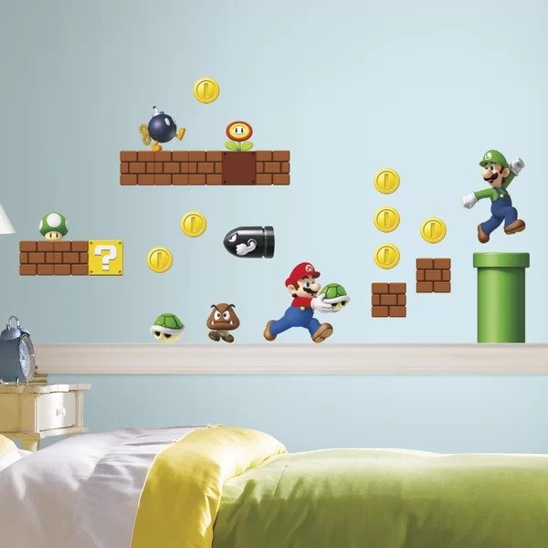 Nintendo 45 Piece Super Mario 墙贴
