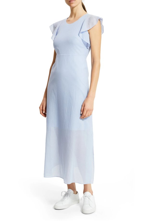 Ruffle Sleeve Organic Cotton Dress