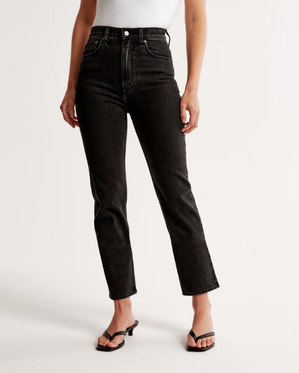 Ultra High Rise Ankle Straight Jean