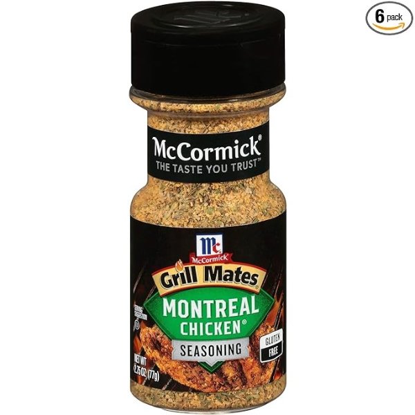 Grill Mates Montreal Chicken Seasoning, 2.75 oz (Pack of 6)