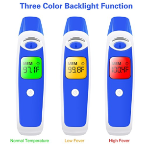 ZenNutt Baby Forehead Ear Thermometer Infrared Digital Temporal Thermometers for Fever Infant Kids Patient Monitoring Systems