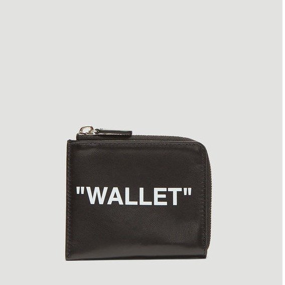Half Zip Wallet in Black | LN-CC