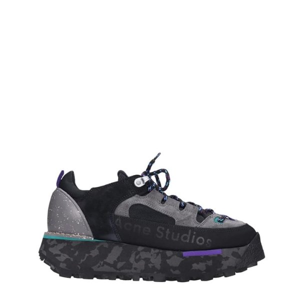 Berton Sneakers In Black Tech/synthetic