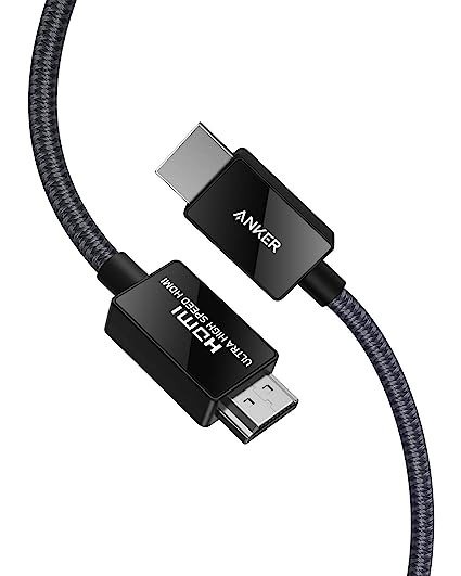 8K@60Hz HDMI Cables, Ultra High Speed 4K@120Hz 48Gbps 6.6 ft Ultra HD HDMI to HDMI Cord, Support Dynamic HDR, eARC, Dolby Atmos, Compatible with Playstation 5, Xbox Series X, Samsung TVs