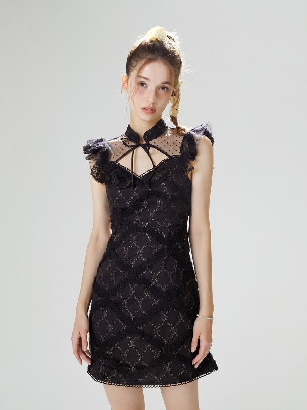 Diamond Mini Dress_Black