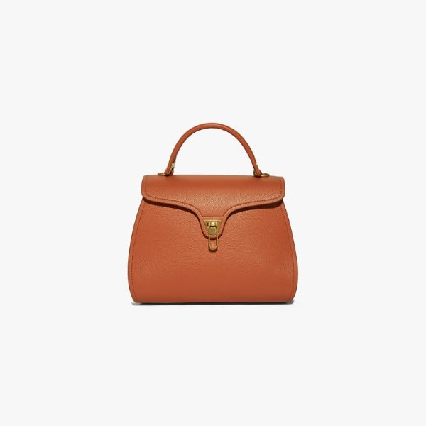Marvin in Tan - Women's Handbag in Tumbled Leather | Coccinelle