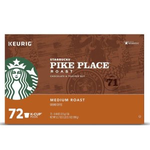 Starbucks K-Cups 咖啡胶囊 72颗，多口味可选