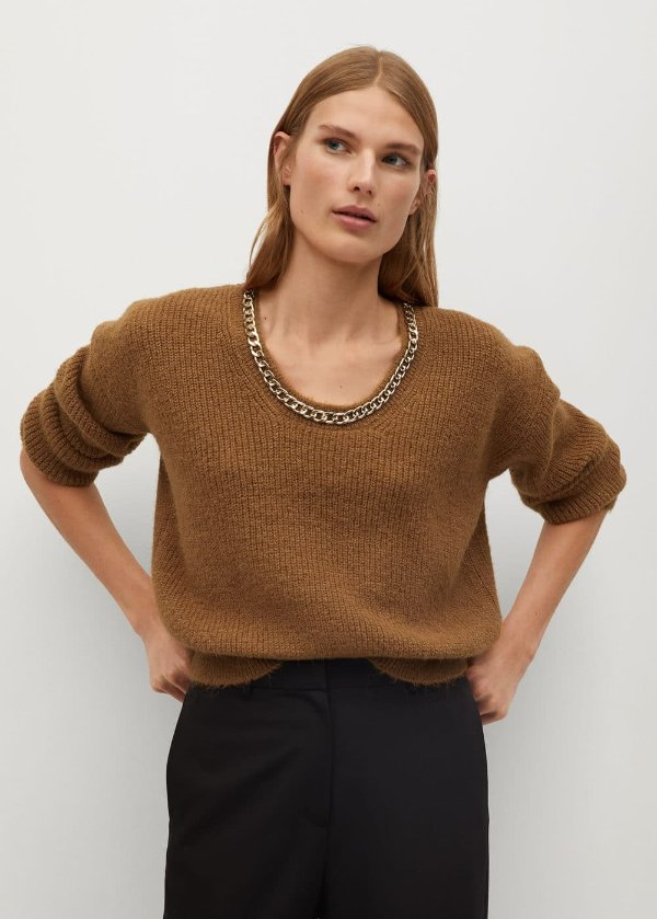 Chain fine-knit sweater - Women | OUTLET USA