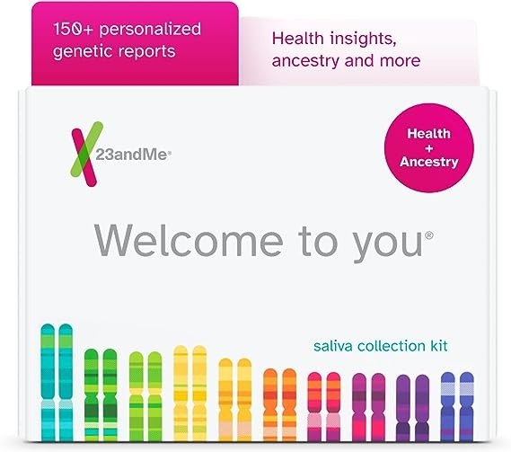 DNA Test - Health + Ancestry Personal Genetic Service - 75+ Online Reports - includes at-home saliva collection kit