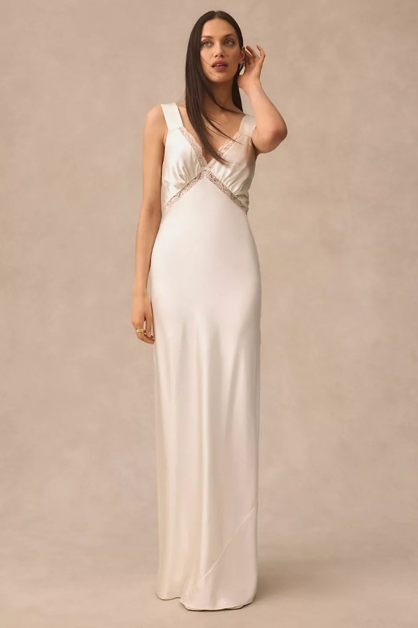 Reformation Chania Silk Dress