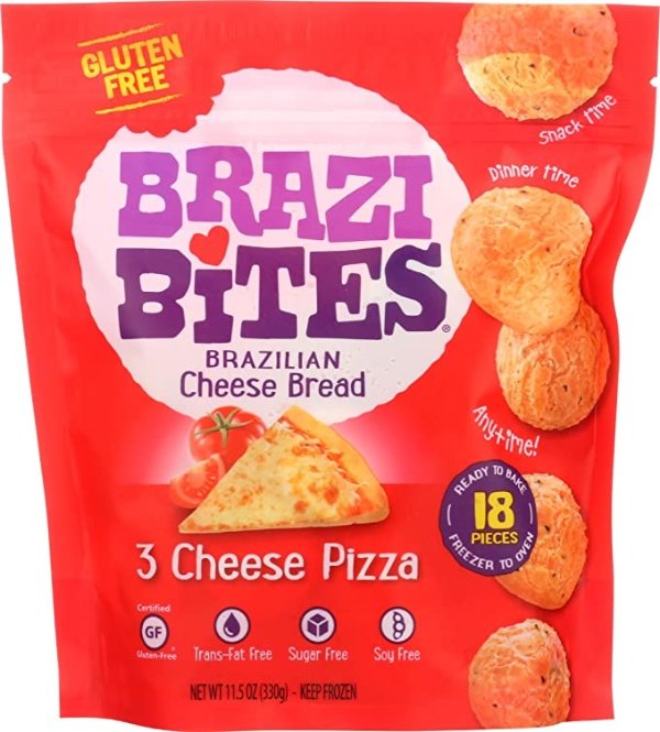 Brazi Bites, Cheddar Parm Brazilian Cheese Bread, 11.5 Ounce