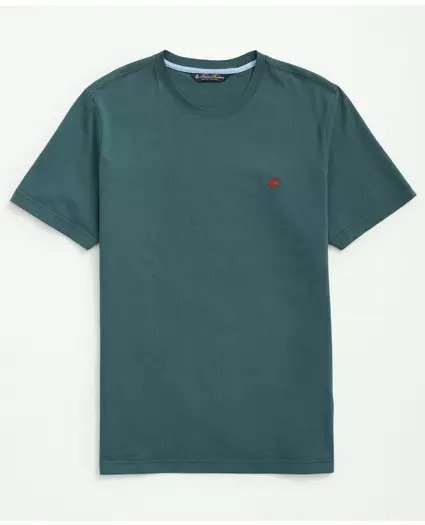 Washed Supima® Cotton Logo Crewneck T-Shirt