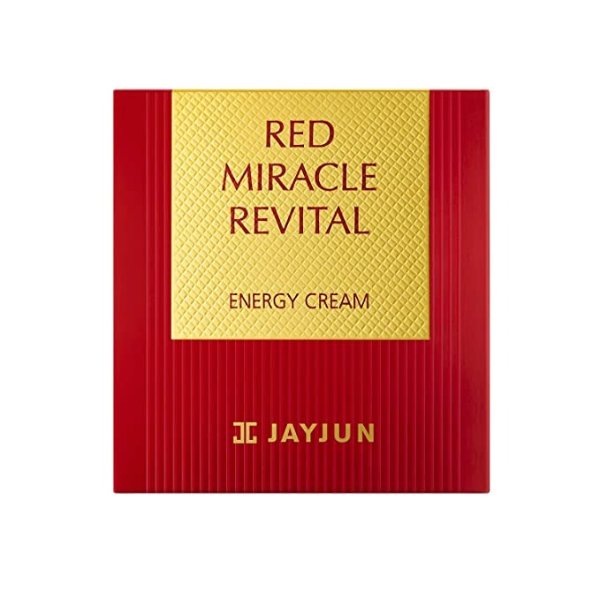 JAYJUN Red Miracle Revital Energy Cream, 50ml, 6.76 fl. oz, Ruby Powder,Antiaging, Firming, Silky Smooth, Hydrating