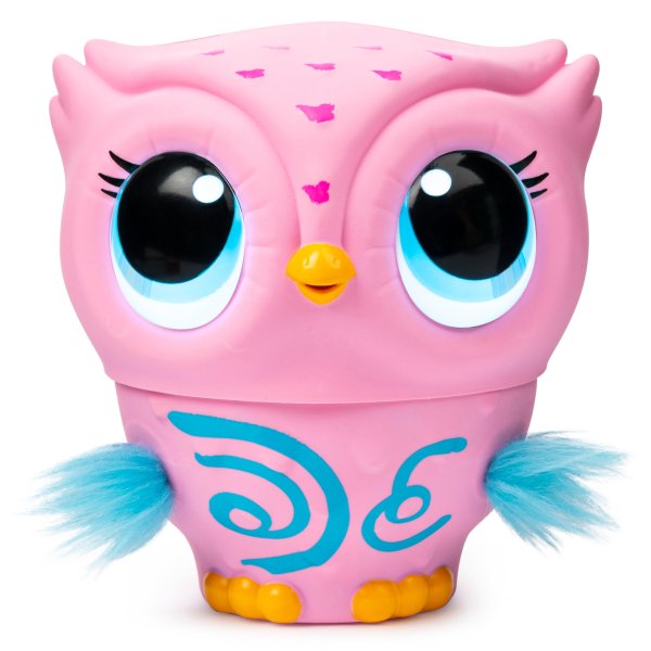 , Flying Baby Owl Interactive Toy with Lights and Sounds (Pink), for Kids Aged 6 and Up