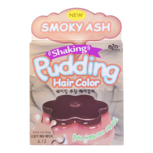 DONGSUNG PHARM EZN Shaking Pudding Hair Color 6.12 #SmokyAshBeige