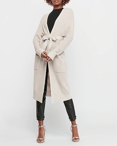 Belted Duster Sweater