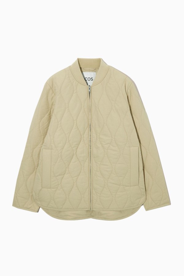 QUILTED LINER JACKET - BEIGE - Jackets - COS