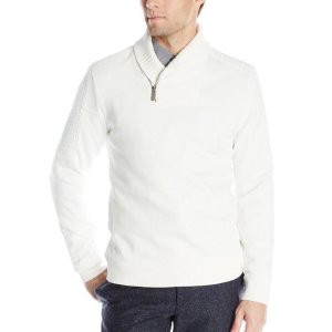Calvin Klein Men's Long Sleeve Solid Quilted Fleece Shawl